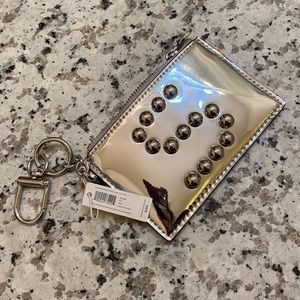 Tory Burch Monagram S Wallet (Metallic / Silver)